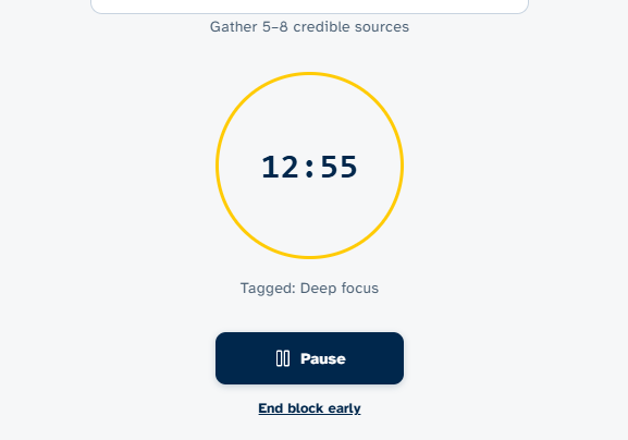 Focus blocks teachers and students can use