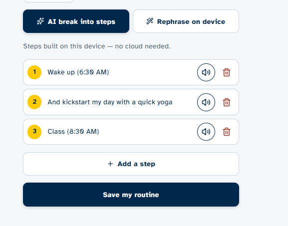NeuroNavigator screenshot: Clear, numbered steps